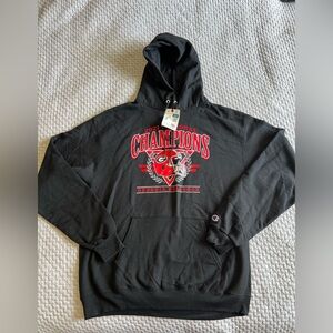 NWT University of Georgia Bulldogs National Champions Champion Black Hoodie Sz L